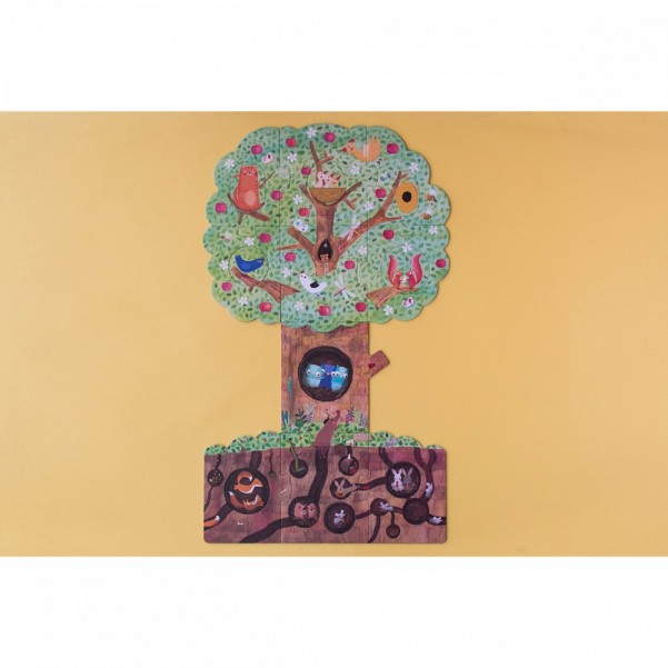 Mon Petit Pommier - 20 pcs - Insert and Reversible Puzzle - Londji