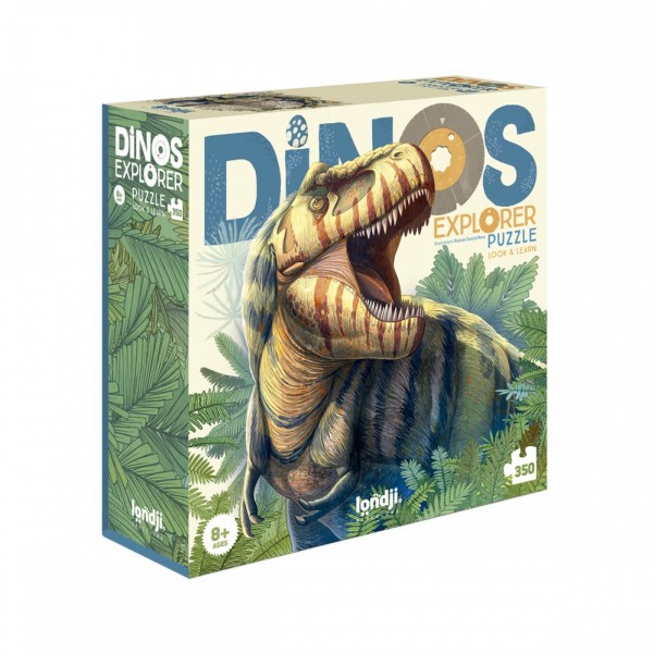 Dinos Explorer - 350 pcs - Look and Learn Puzzle - Londji