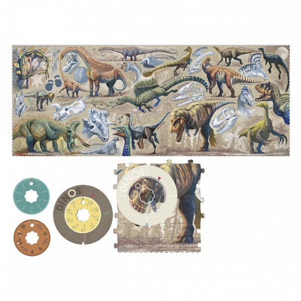 Dinos Explorer - 350 pcs - Look and Learn Puzzle - Londji