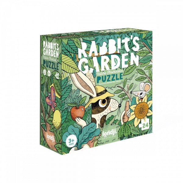 Rabbit's Garden - 24 pcs - Look and Find Puzzle - Londji
