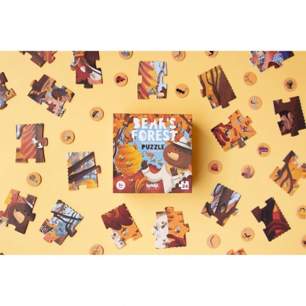 Bear's Forest - 24 pcs - Nature Observation Puzzle - Londji