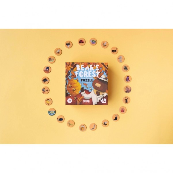 Bear's Forest - 24 pcs - Nature Observation Puzzle - Londji