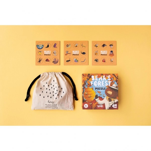 Bear's Forest - 24 pcs - Nature Observation Puzzle - Londji