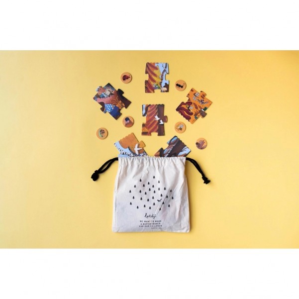 Bear's Forest - 24 pcs - Nature Observation Puzzle - Londji