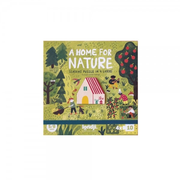 A Home for Nature - 4 x 10 pcs - Four Seasons Puzzle - Londji