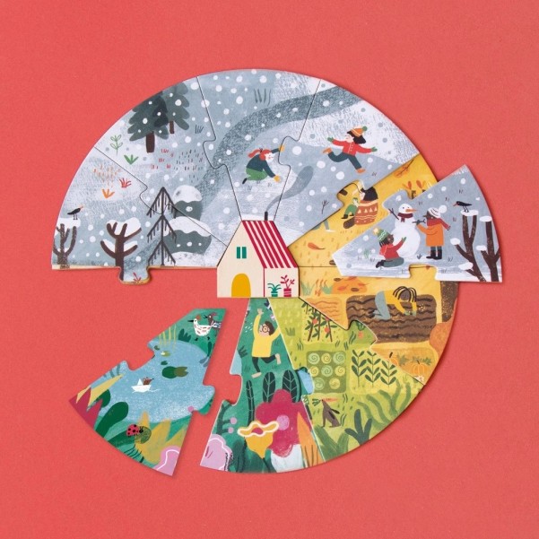 A Home for Nature - 4 x 10 pcs - Four Seasons Puzzle - Londji