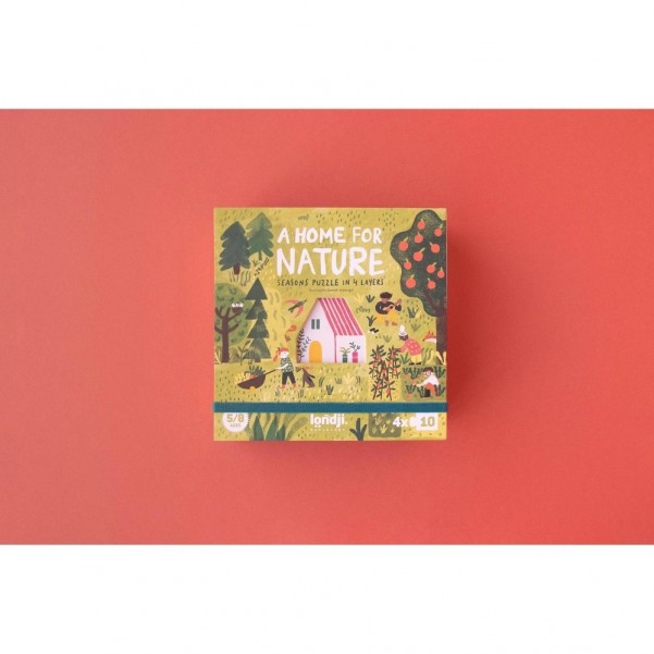 A Home for Nature - 4 x 10 pcs - Four Seasons Puzzle - Londji