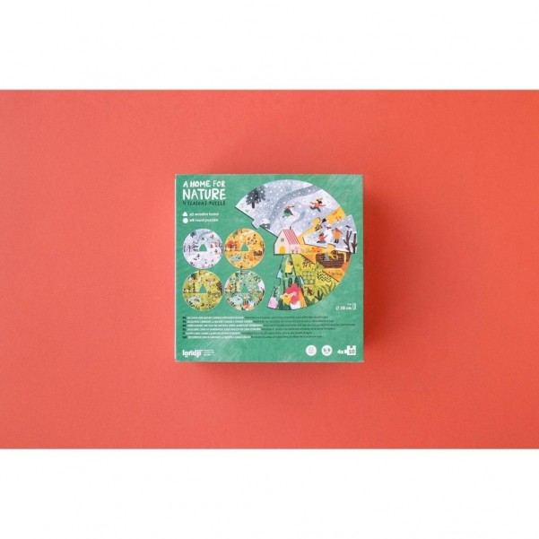 A Home for Nature - 4 x 10 pcs - Four Seasons Puzzle - Londji