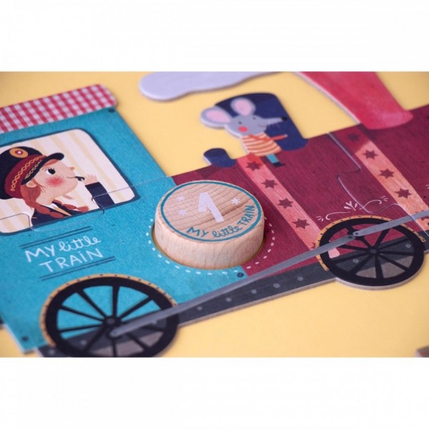 My Little Train - 10 x 3 pcs - Insert Puzzle Londji