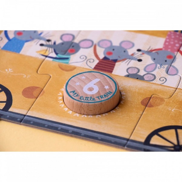 My Little Train - 10 x 3 pcs - Insert Puzzle Londji