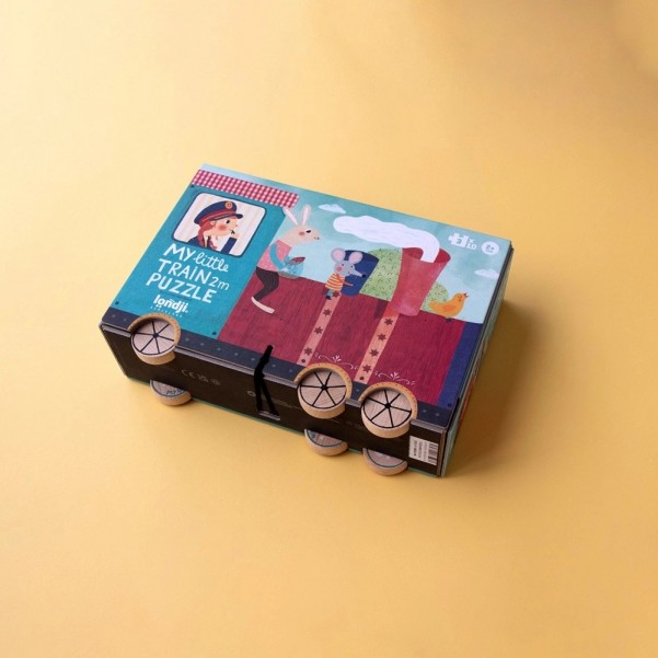 My Little Train - 10 x 3 pcs - Insert Puzzle Londji