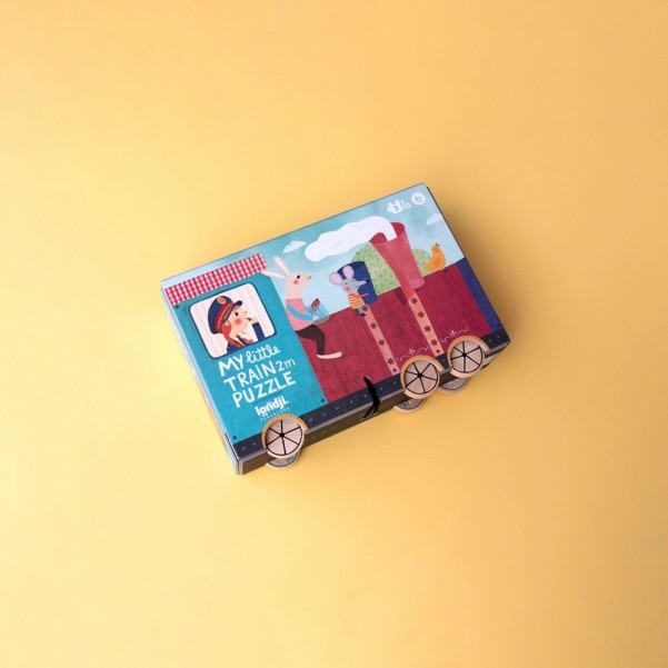 My Little Train - 10 x 3 pcs - Insert Puzzle Londji