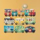 My Little Train - 10 x 3 pcs - Insert Puzzle Londji