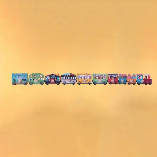 My Little Train - 10 x 3 pcs - Insert Puzzle Londji