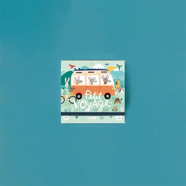 Petit Voyage - 24 pcs - Look and Find Pocket Puzzle Londji