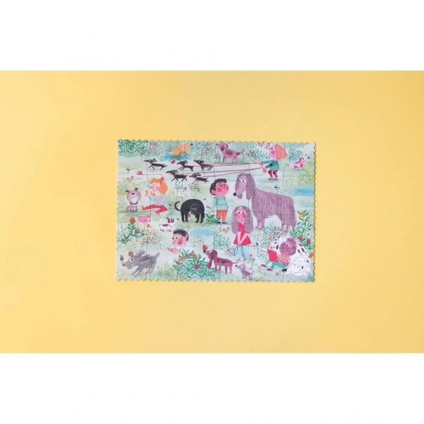 Cats and Dogs - Reversible Pocket Puzzle - Londji