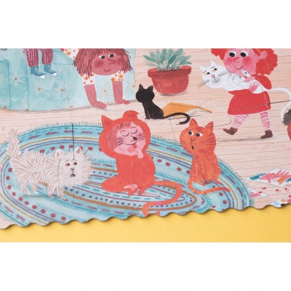 Cats and Dogs - Reversible Pocket Puzzle - Londji