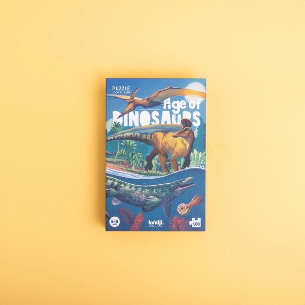 Age of Dinosaurs - 100 pcs - Look and Learn Puzzle - Londji