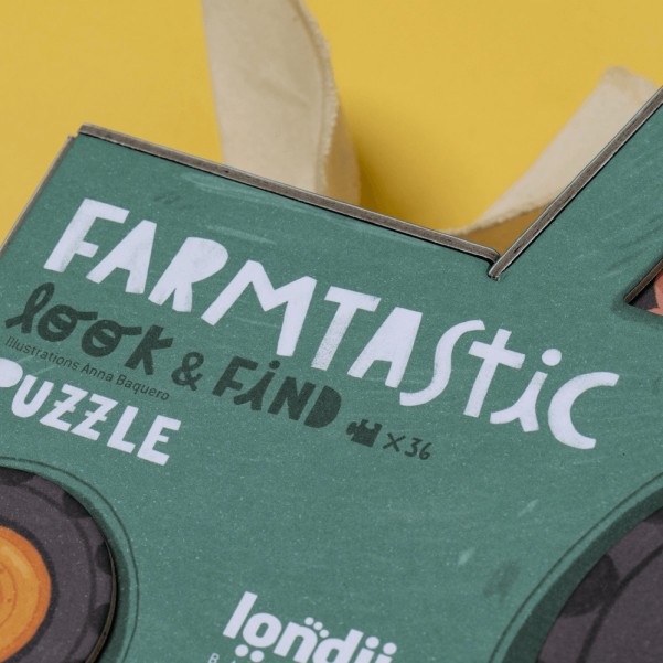 Farmtastic  - Look and Find Puzzle 36 pcs - Londji