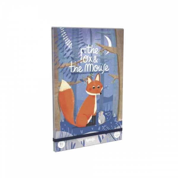 The Fox & the Mouse - Wooden Animal Construction Game - Londji