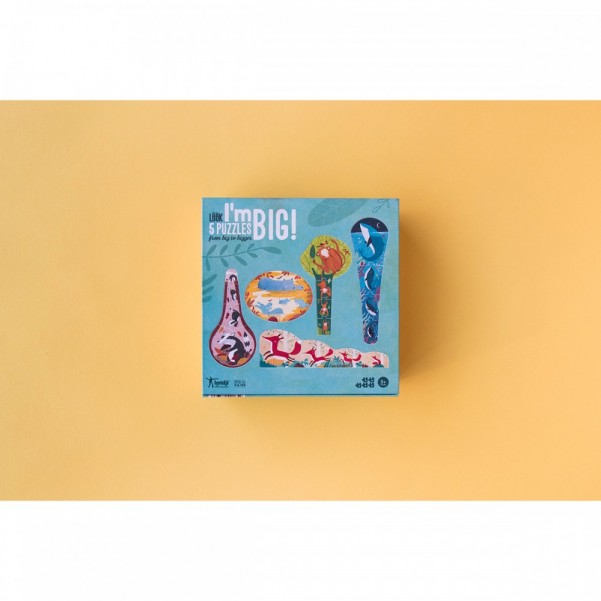 Look I'm Big - 5 x 4 pcs - From Big to Bigger Puzzle
