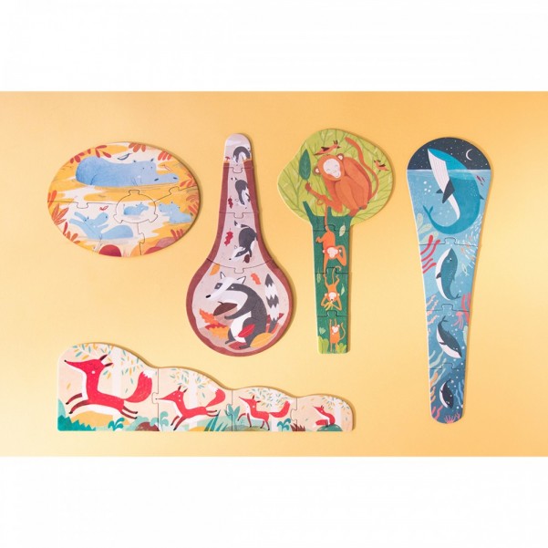 Look I'm Big - 5 x 4 pcs - From Big to Bigger Puzzle