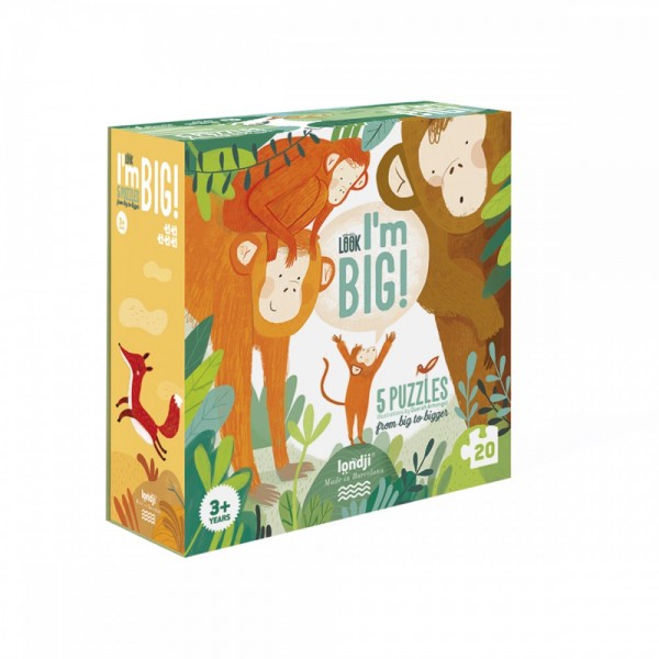 Look I'm Big - 5 x 4 pcs - From Big to Bigger Puzzle