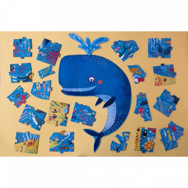 My Big Blue - 36 pcs - Shape Puzzle - Londji