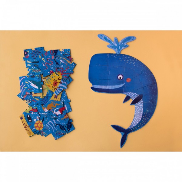 My Big Blue - 36 pcs - Shape Puzzle - Londji