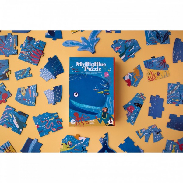 My Big Blue - 36 pcs - Shape Puzzle - Londji