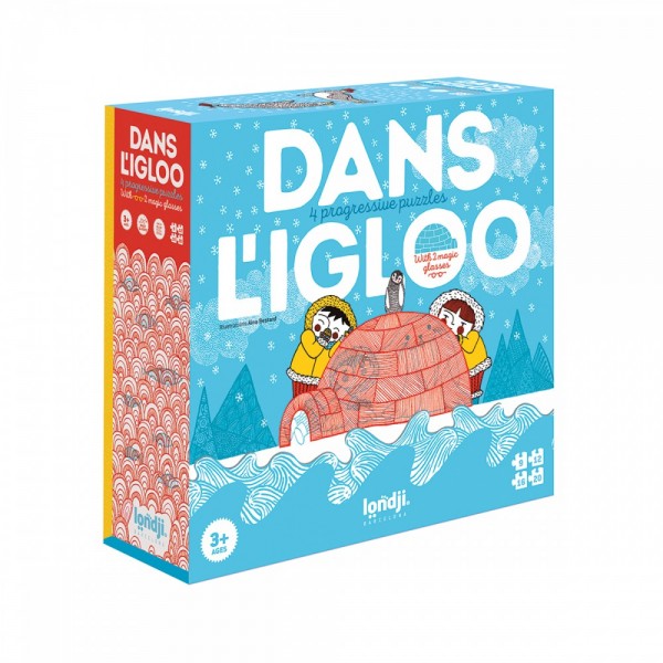 Dans L'Igloo - 9+12+16+20 pcs - Progressive Puzzle Londji