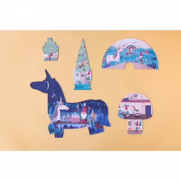 My Unicorn - 2+4+6+8+10 pcs - Progressive Puzzle - Londji