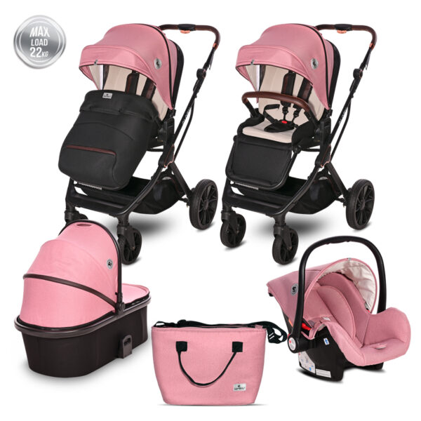 Παιδικό καρότσι Lorelli GLORY 3 in1 pink