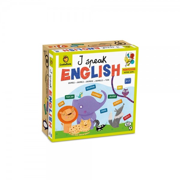 I Speak English - Animals - Montessori Method Games - LUDATTICA