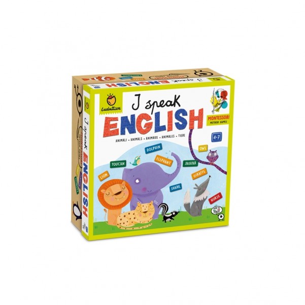 I Speak English - Animals - Montessori Method Games - LUDATTICA