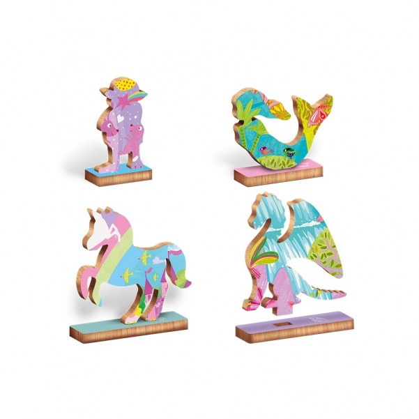 Woody Puzzle - The Enchanted Unicorns - Ludattica