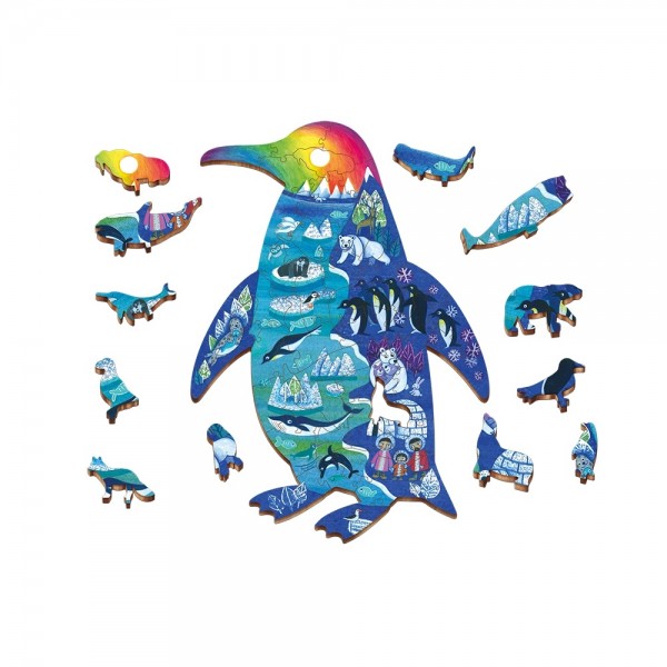 Woody Puzzle - Polar Animals - Ludattica