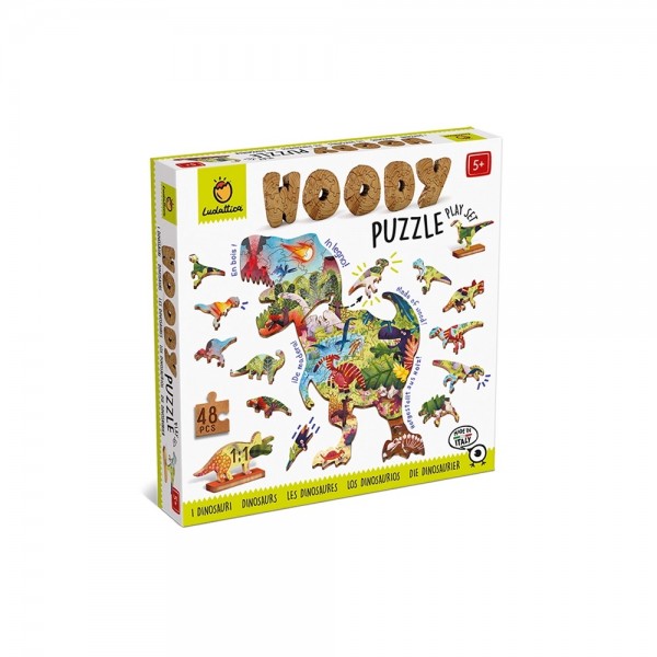 Woody Puzzle - Dinosaurs - Ludattica