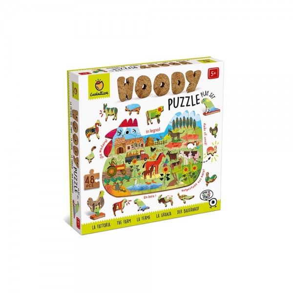 Woody Puzzle - The Farm - Ludattica
