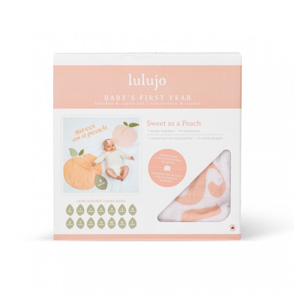 Lulujo- Mουσελίνα Φωτογράφισης + Κάρτες – Peach