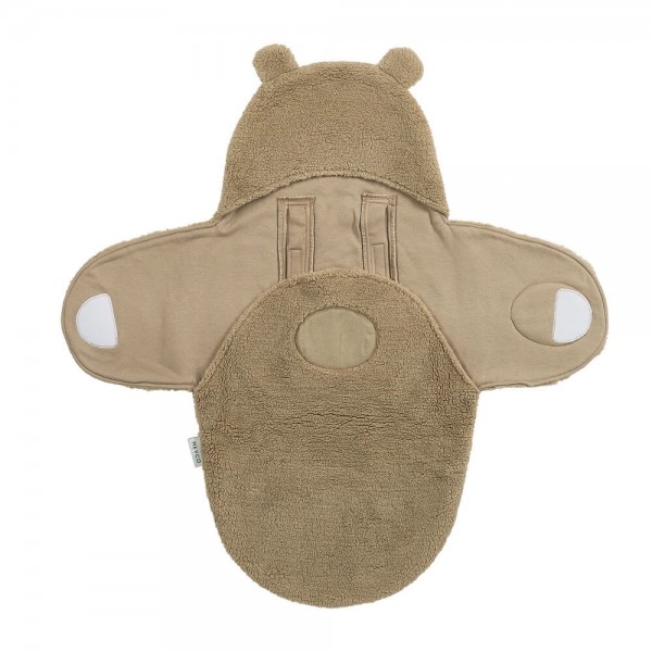 Κουβερτούλα Wrap Teddy για τη βόλτα Bear Brown - Meyco