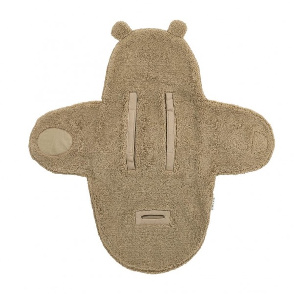 Κουβερτούλα Wrap Teddy για τη βόλτα Bear Brown - Meyco