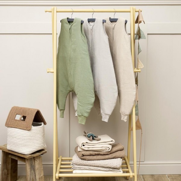 100% Βαμβακερός Υπνόσακος με Ποδαράκια 2 Tog Muslin Sand (9 μηνών-5 ετών) - Meyco