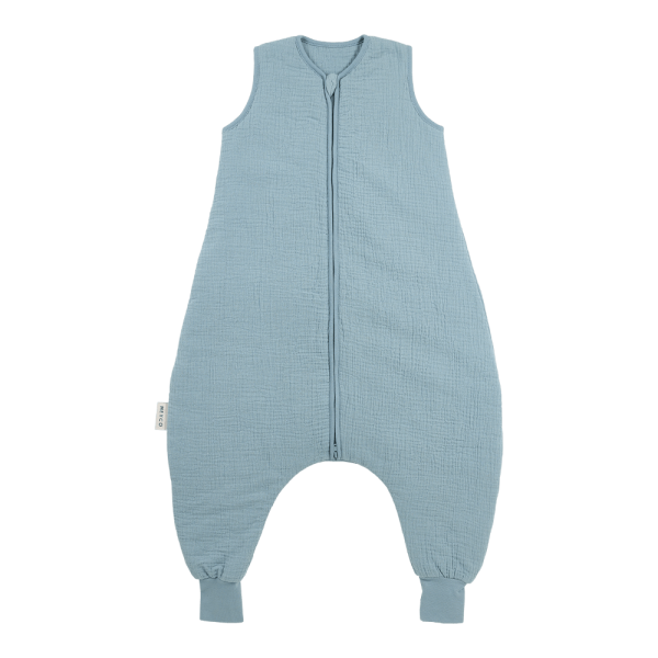 100% Βαμβακερός Υπνόσακος 2 Tog με Ποδαράκια Muslin Jeans Blue (9 μηνών-5 ετών) - Meyco