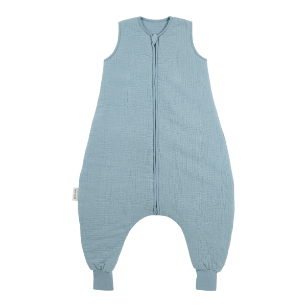 100% Βαμβακερός Υπνόσακος 2 Tog με Ποδαράκια Muslin Jeans Blue (9 μηνών-5 ετών) - Meyco