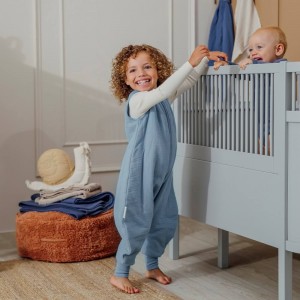 100% Βαμβακερός Υπνόσακος 2 Tog με Ποδαράκια Muslin Jeans Blue (9 μηνών-5 ετών) - Meyco