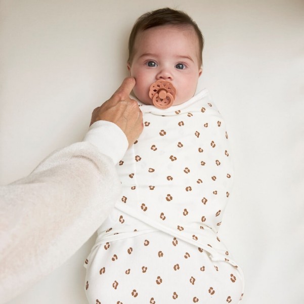 Swaddle Mini Panther Soft Pink 0-3 μηνών (2 τεμάχια) -Meyco