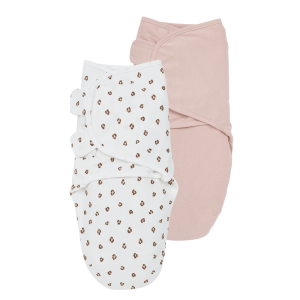 Swaddle Mini Panther Soft Pink 0-3 μηνών (2 τεμάχια) -Meyco