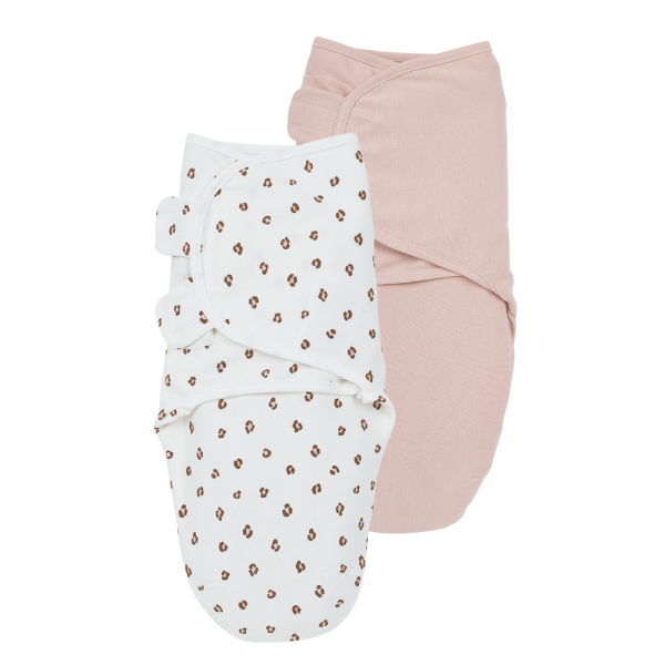 Swaddle Mini Panther Soft Pink 0-3 μηνών (2 τεμάχια) -Meyco