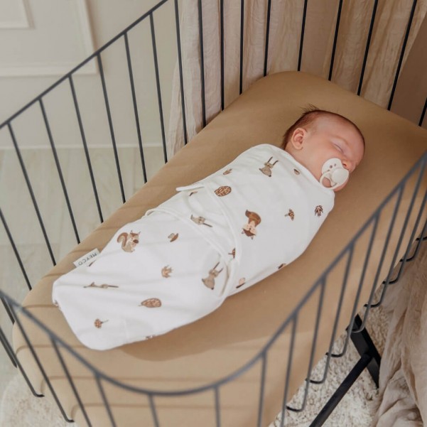 Swaddle Forest Animals Sand 0-3 μηνών  (2 τεμάχια) -Meyco